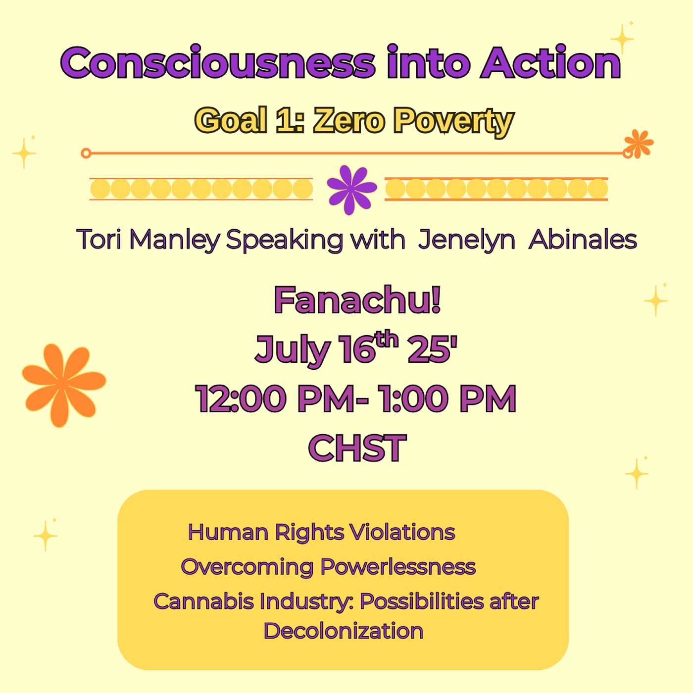Consciousness into Action Episode 1 by Tori Manley Speaking with guest Jenelyn Abinales