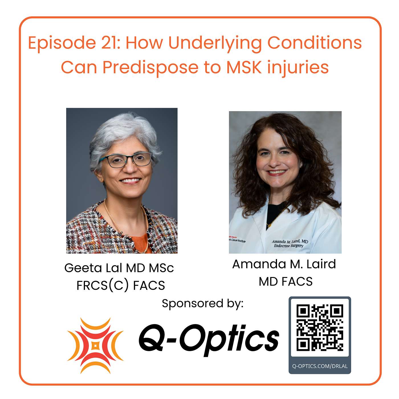 How underlying conditions can predispose to MSK injuries with endocrine surgeon Dr. Amanda Laird How underlying conditions can predispose to MSK injuries with endocrine surgeon Dr. Amanda Laird