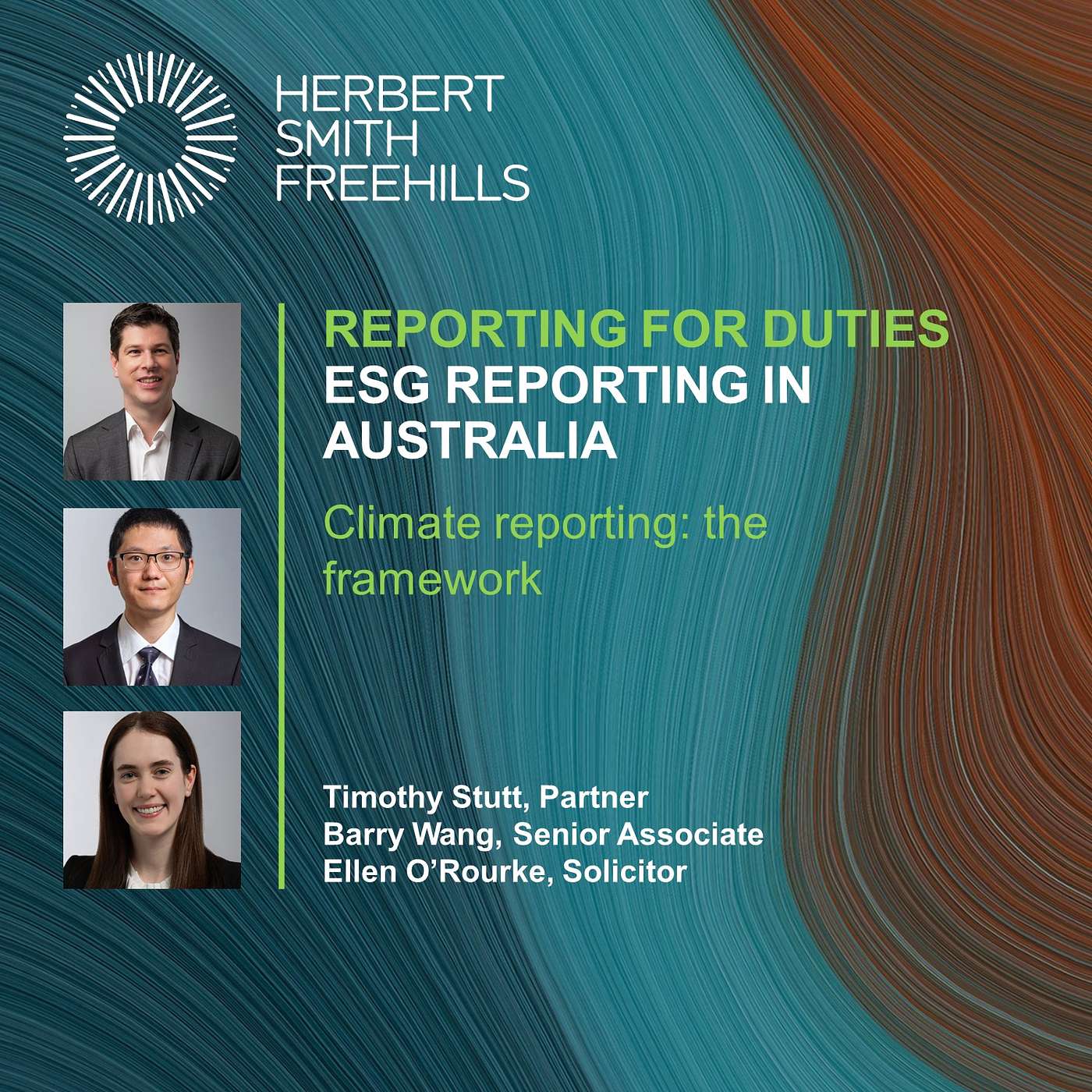 Reporting For Duties: ESG Reporting in Australia - Climate reporting: the framework episode artwork