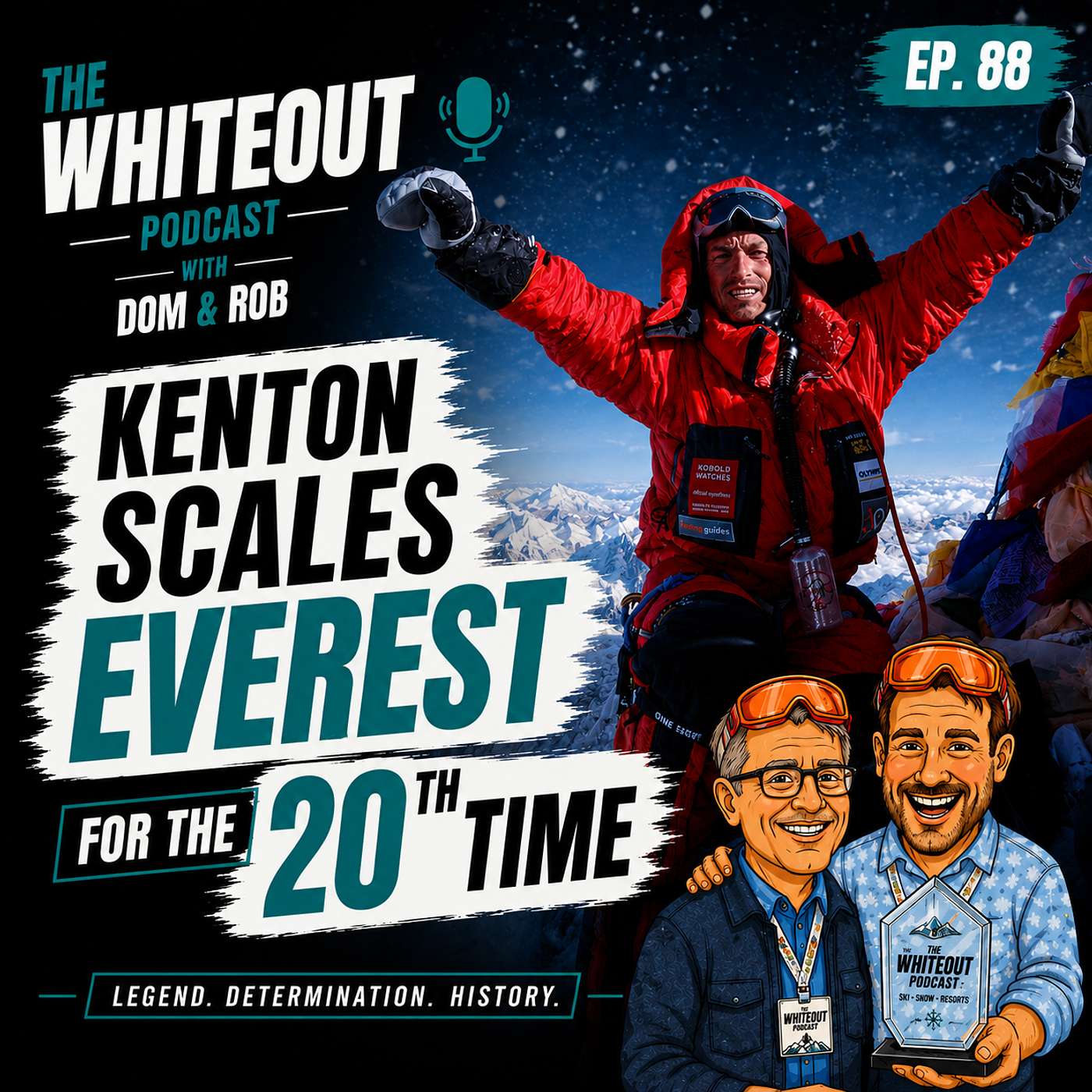 E88 - Meet Kenton Cool Live from Everest Basecamp - Scaling Everest for the 20th Time episode artwork