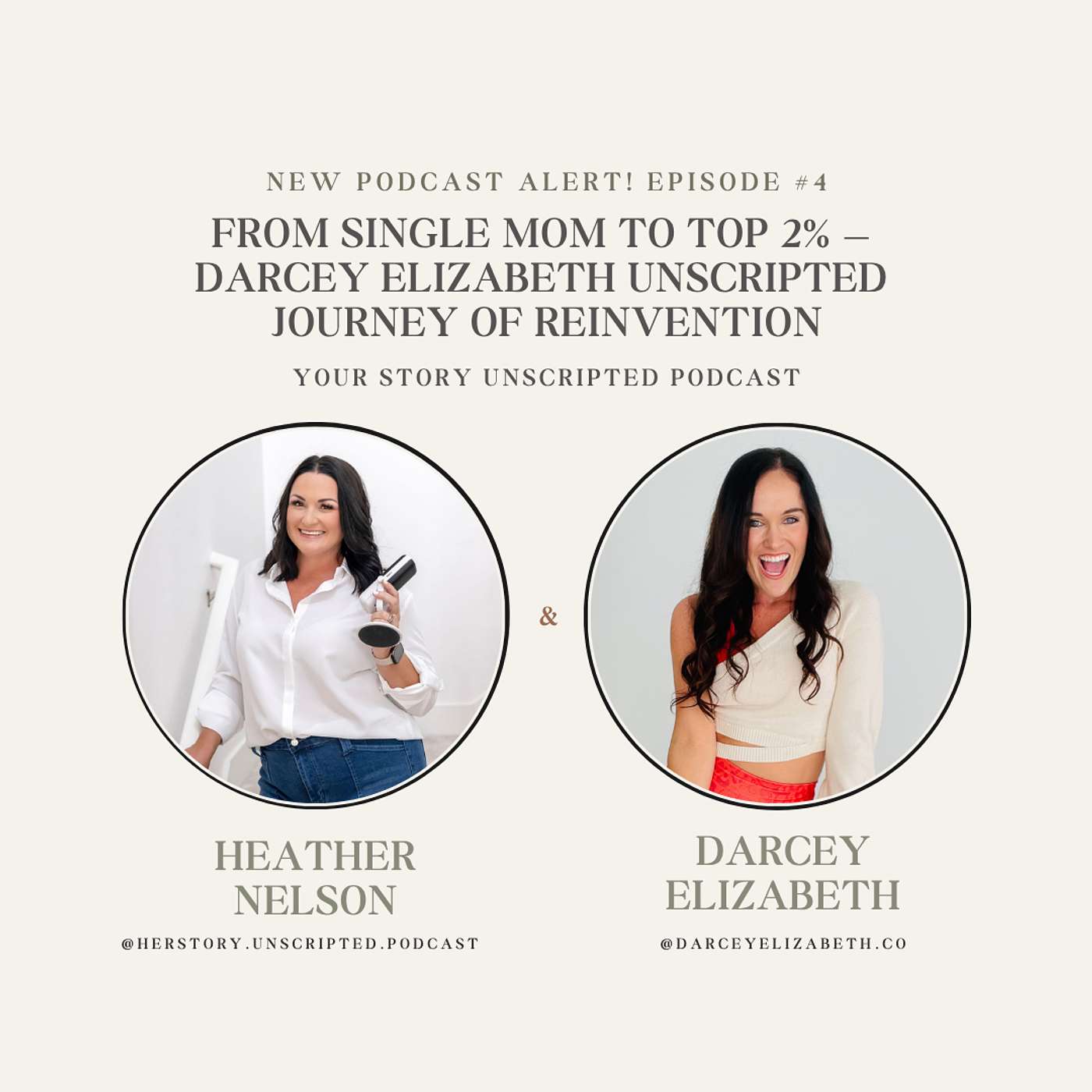 From Single Mom to Top 2% — Darcey Elizabeth Unscripted Journey of Reinvention episode artwork