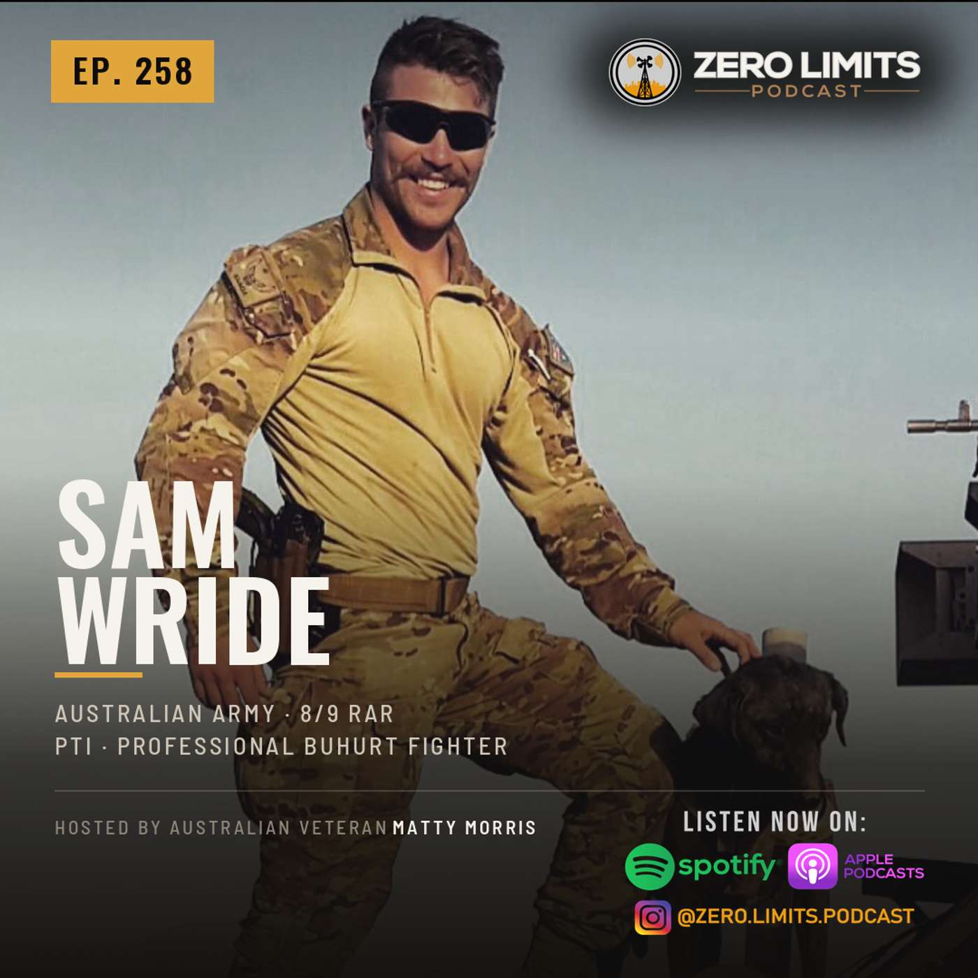 Ep.258 Sam Wride Australian Army 8/9 RAR - PTI - Professional Buhurt Fighter