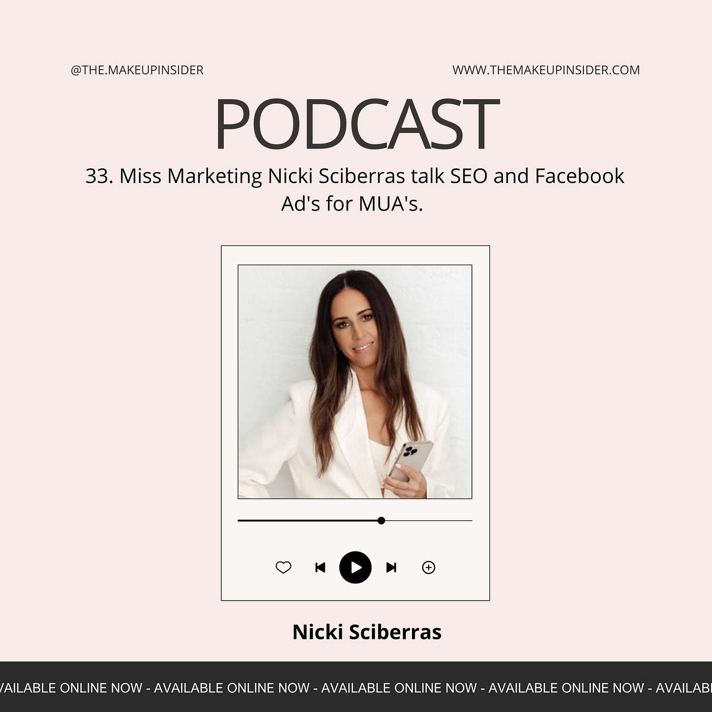 Miss Marketing Nicki Sciberras talk SEO and Facebook Ad's for MUA's.