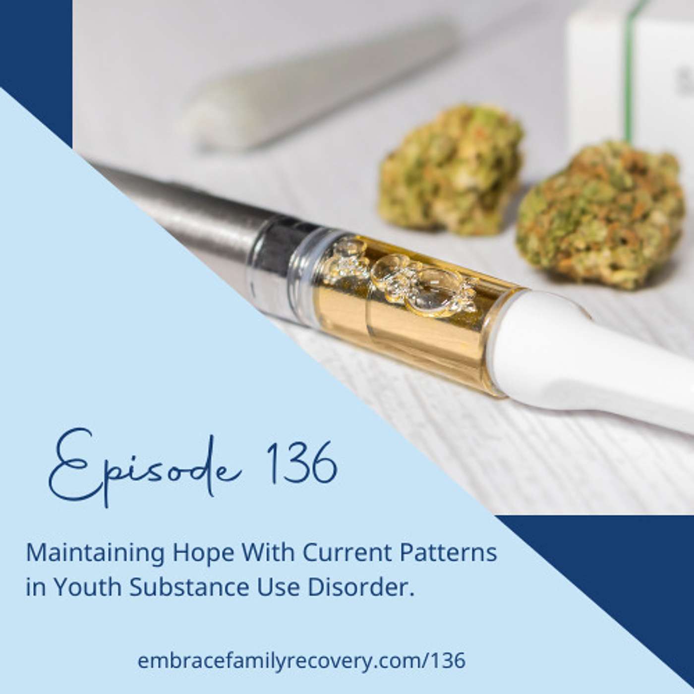 Ep 136 - Maintaining Hope With Current Patterns  in Youth Substance Use Disorder.