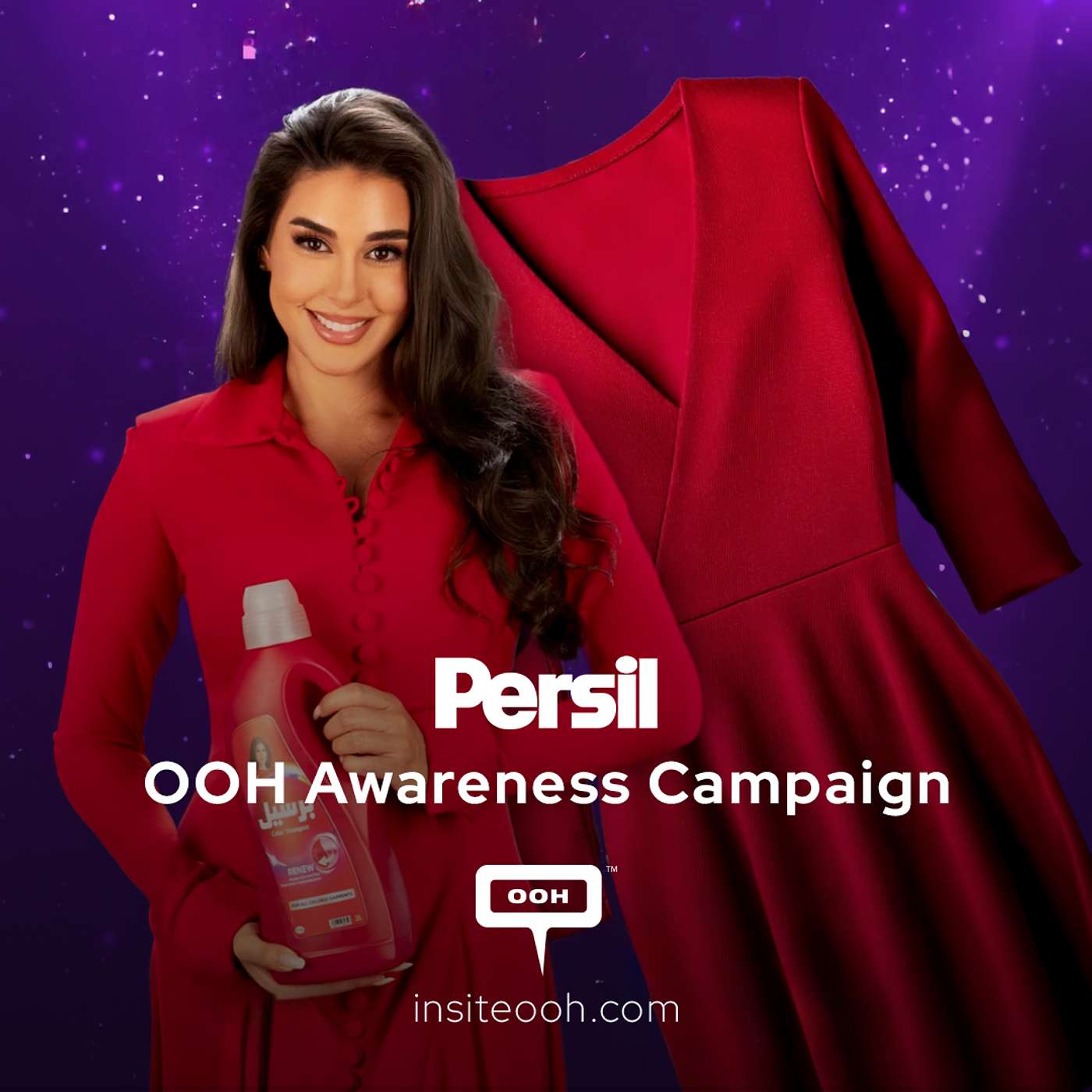 Yasmine Sabri Relies on Persil Shampoo to Care for Her Colored Clothes, Featured on DOOH Campaign
