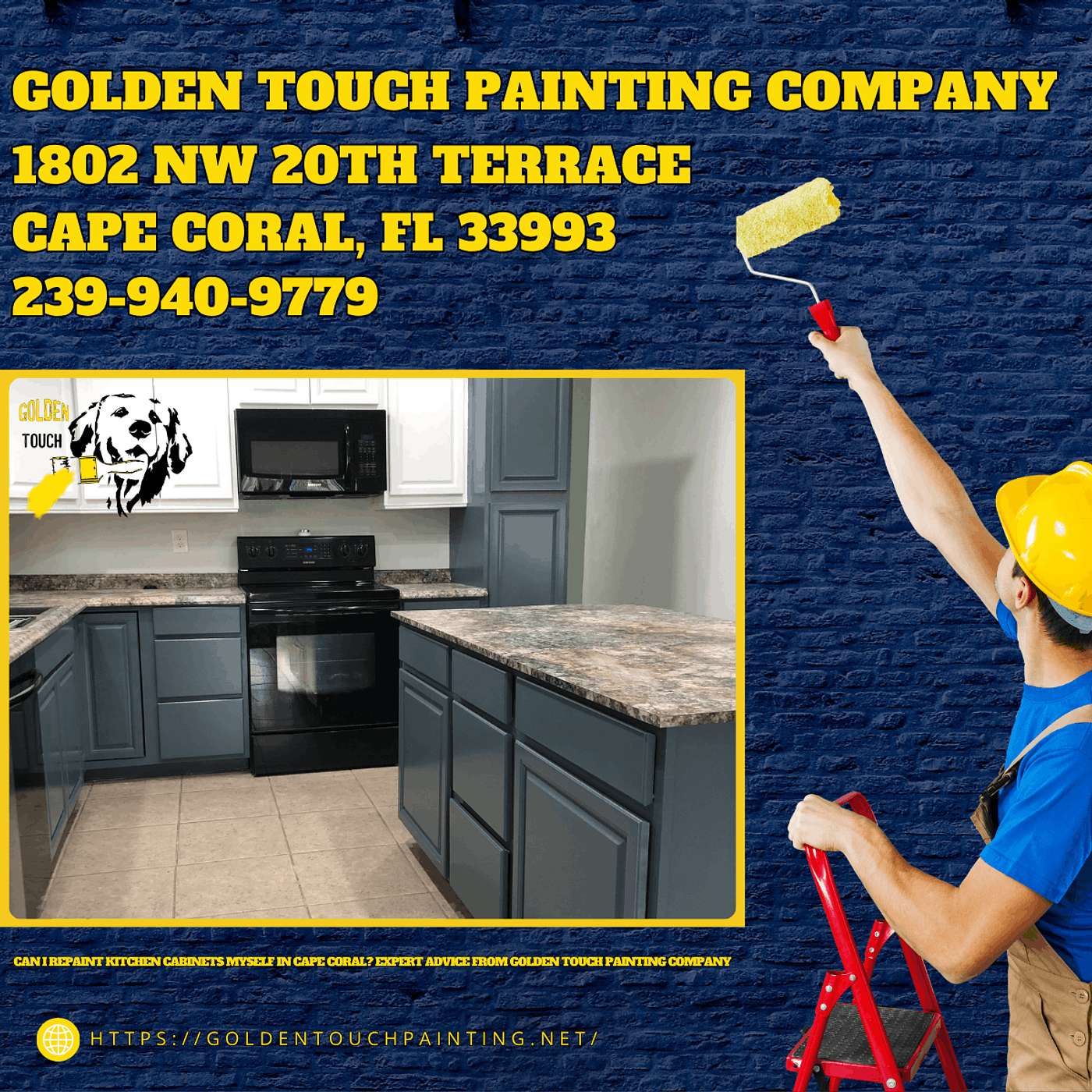 Can I Repaint Kitchen Cabinets Myself in Cape Coral? Expert Advice From Golden Touch Painting Company episode artwork