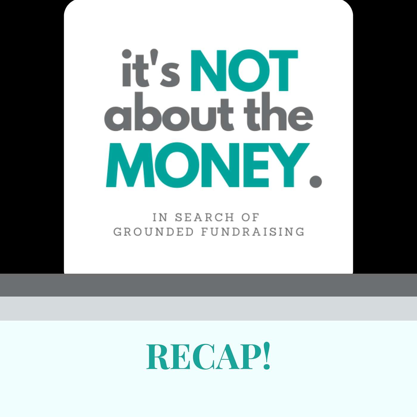 It\'s Not About the Money: In Search of Grounded Fundraising