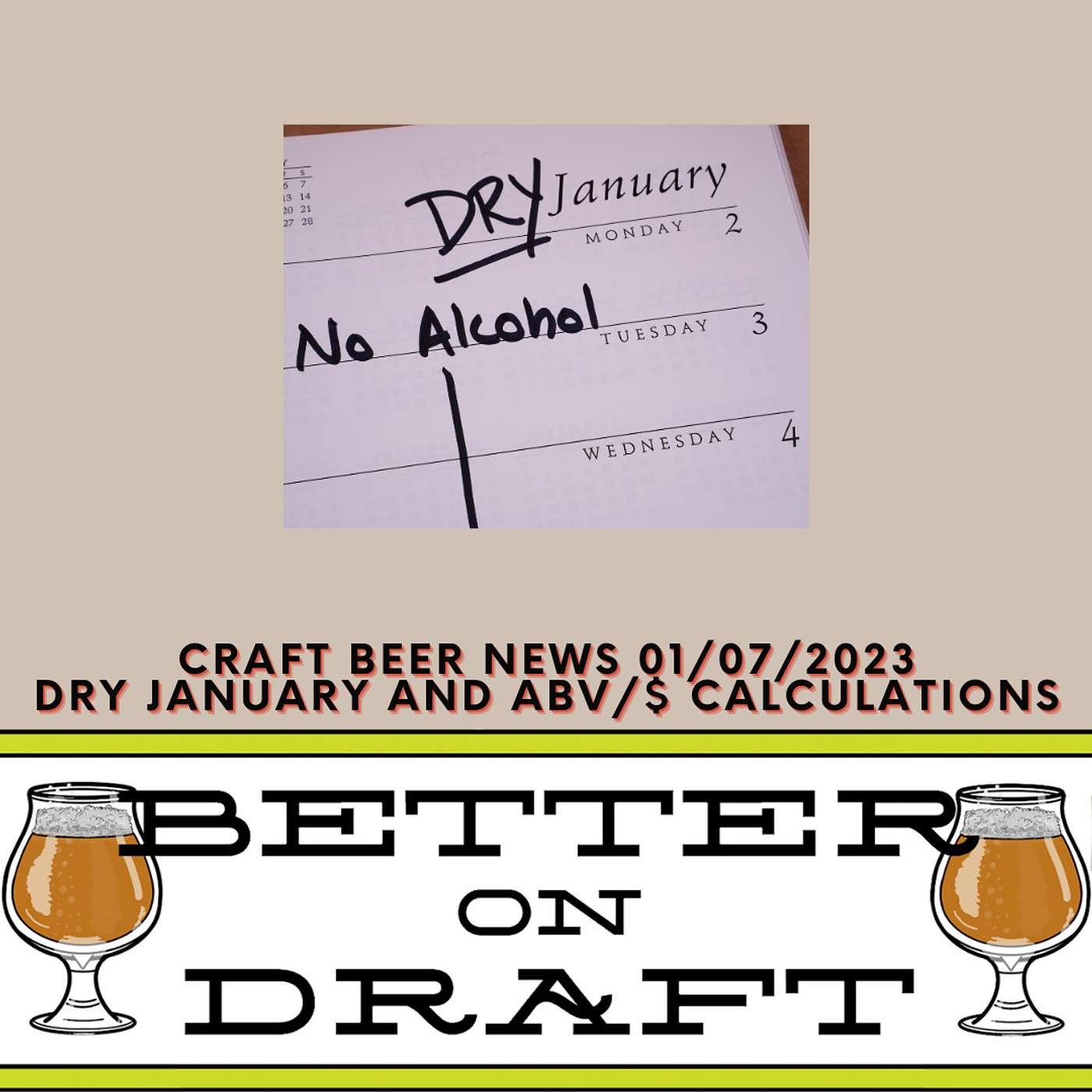 Craft Beer News (01/07/23) – Dry January and ABV/$ Calculations