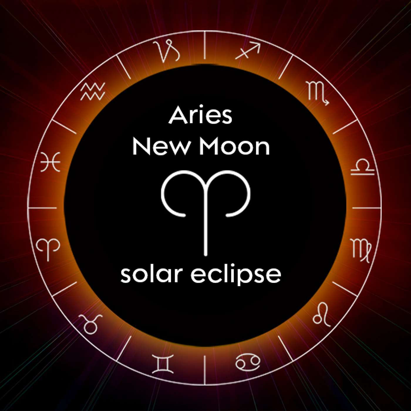 New Moon in Aries Solar Eclipse