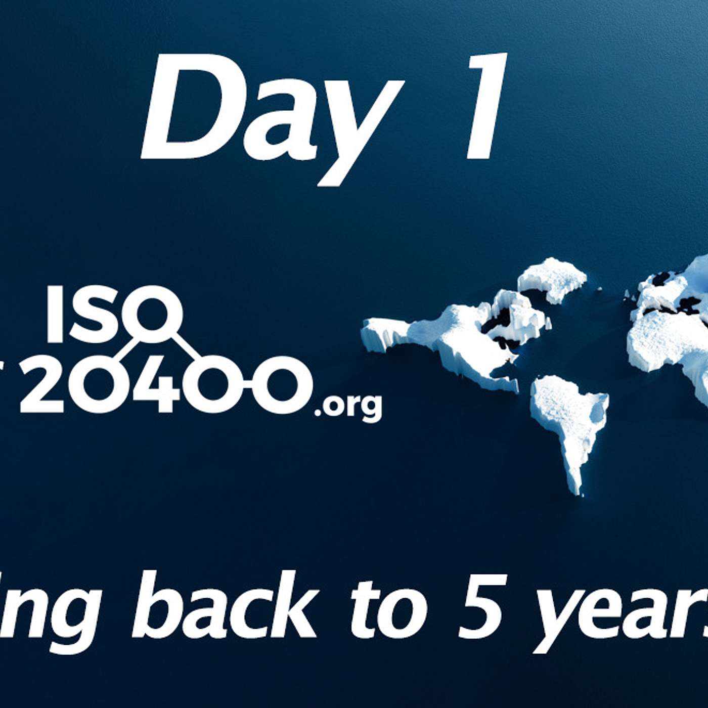 Day 1 of 10 days of ISO20400.org - Looking back to 5 years ago!