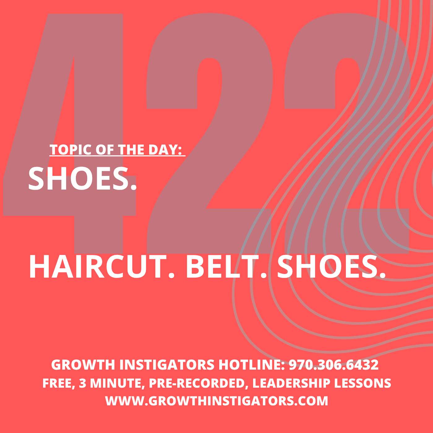 #422 Shoes. Haircut.  Belt.  Shoes. episode artwork
