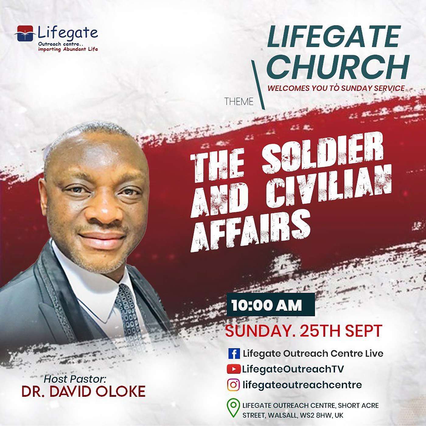 The Soldier and Civilian Affairs - Lifegate Church - 250922 episode artwork