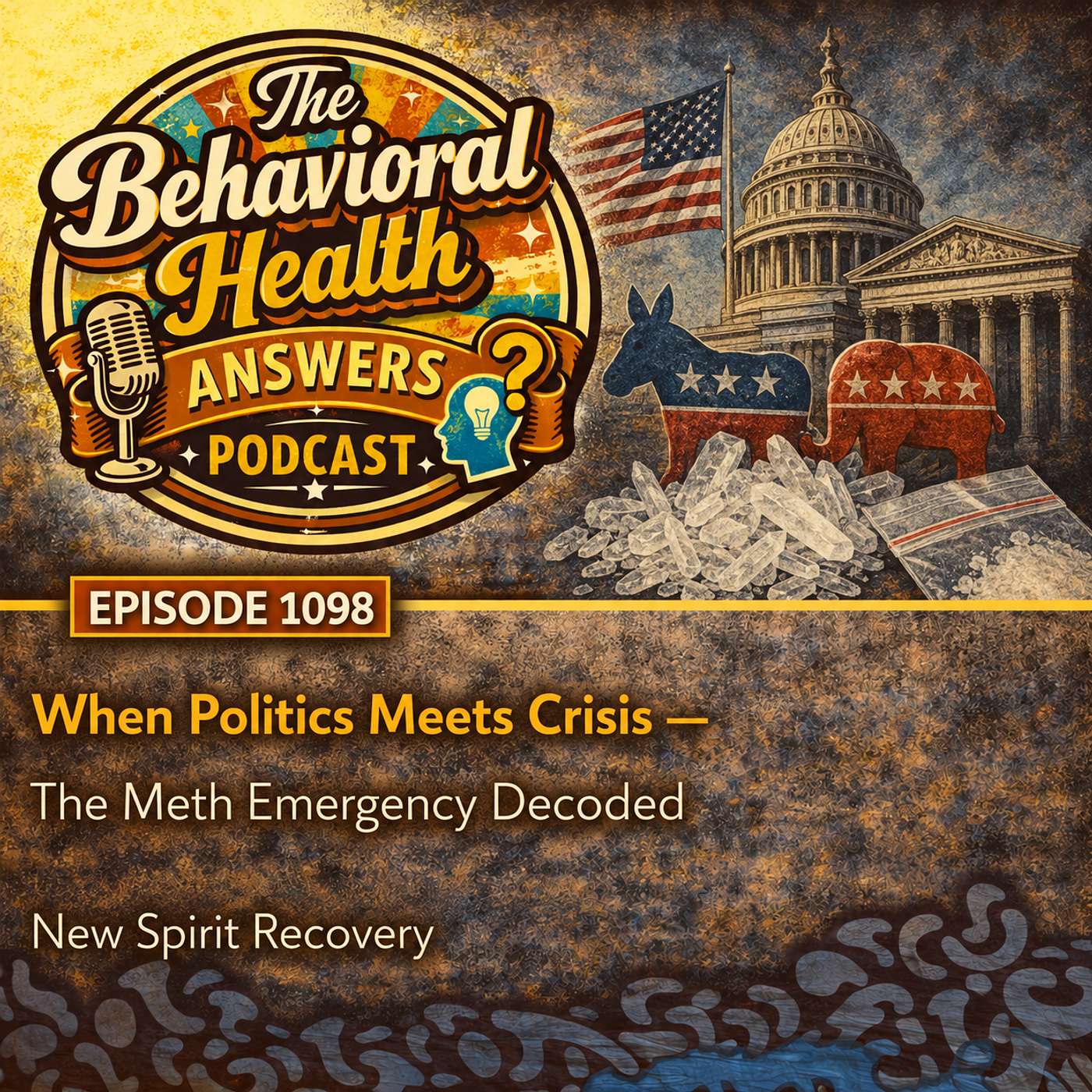 Episode 1098: When Politics Meets Crisis - The Meth Emergency Decoded | New Spirit Recovery episode artwork