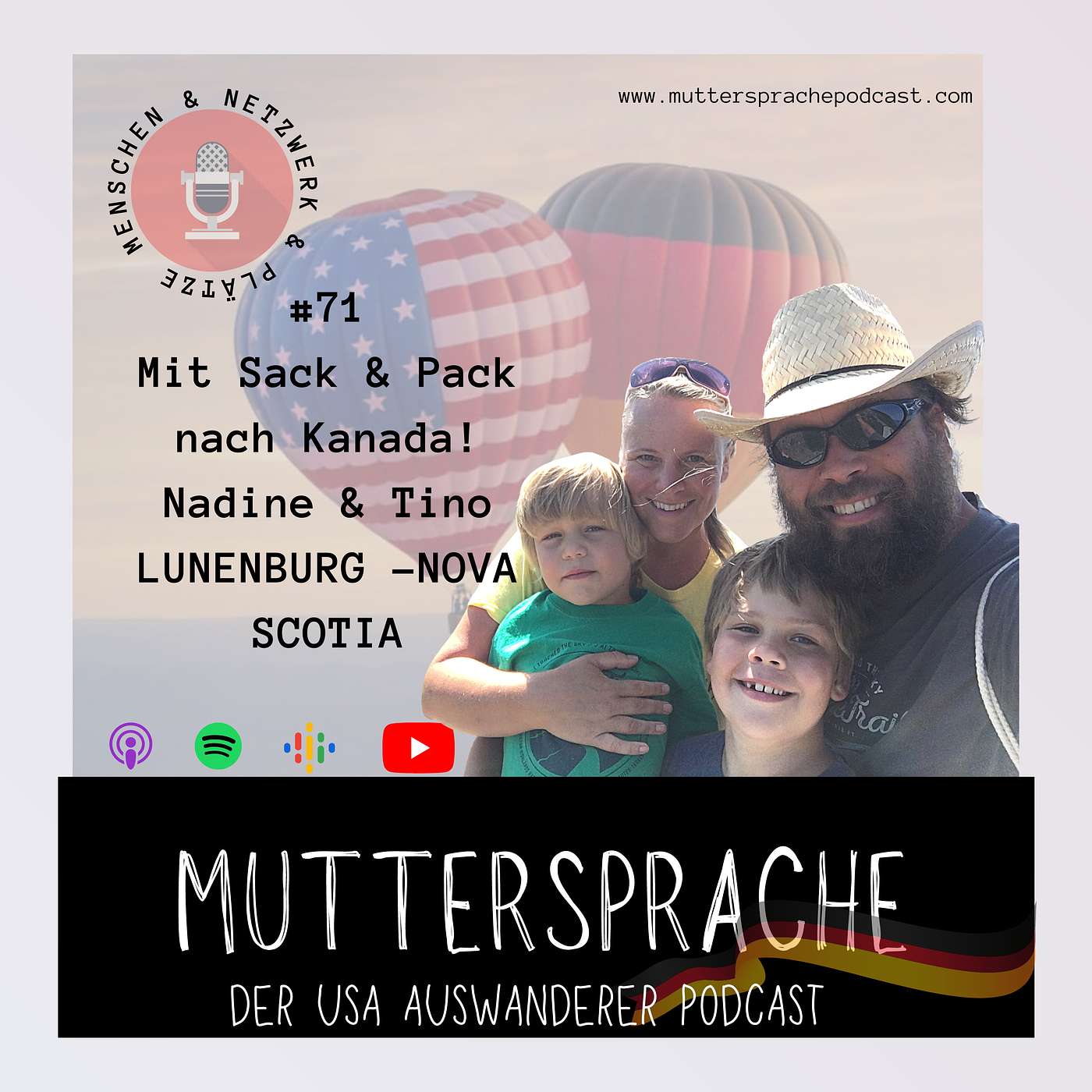Folge 71: Mit Sack & Pack nach Kanada -  NADINE & TINO, LUENENBURG NOVA SOCTIA KANADA
