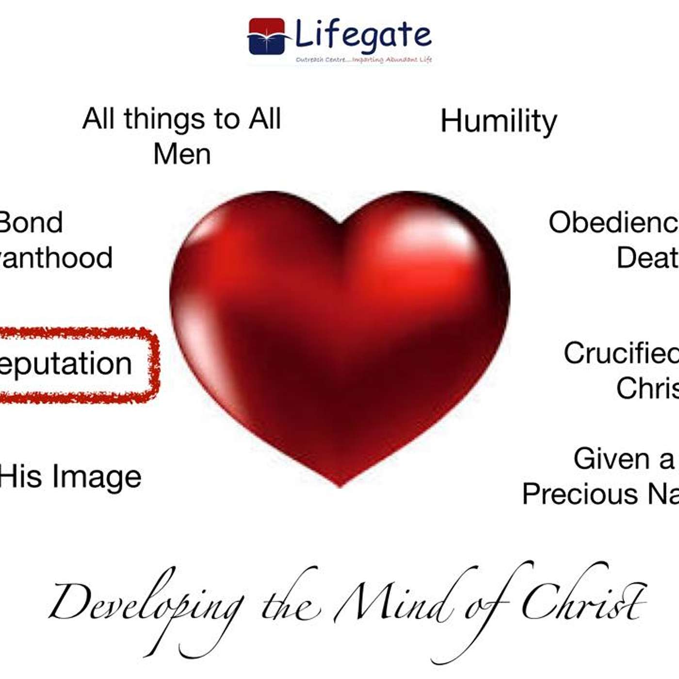 Developing the mind of Christ: Overcoming the Stronghold of Reputation - 10.2.19.mp3 episode artwork