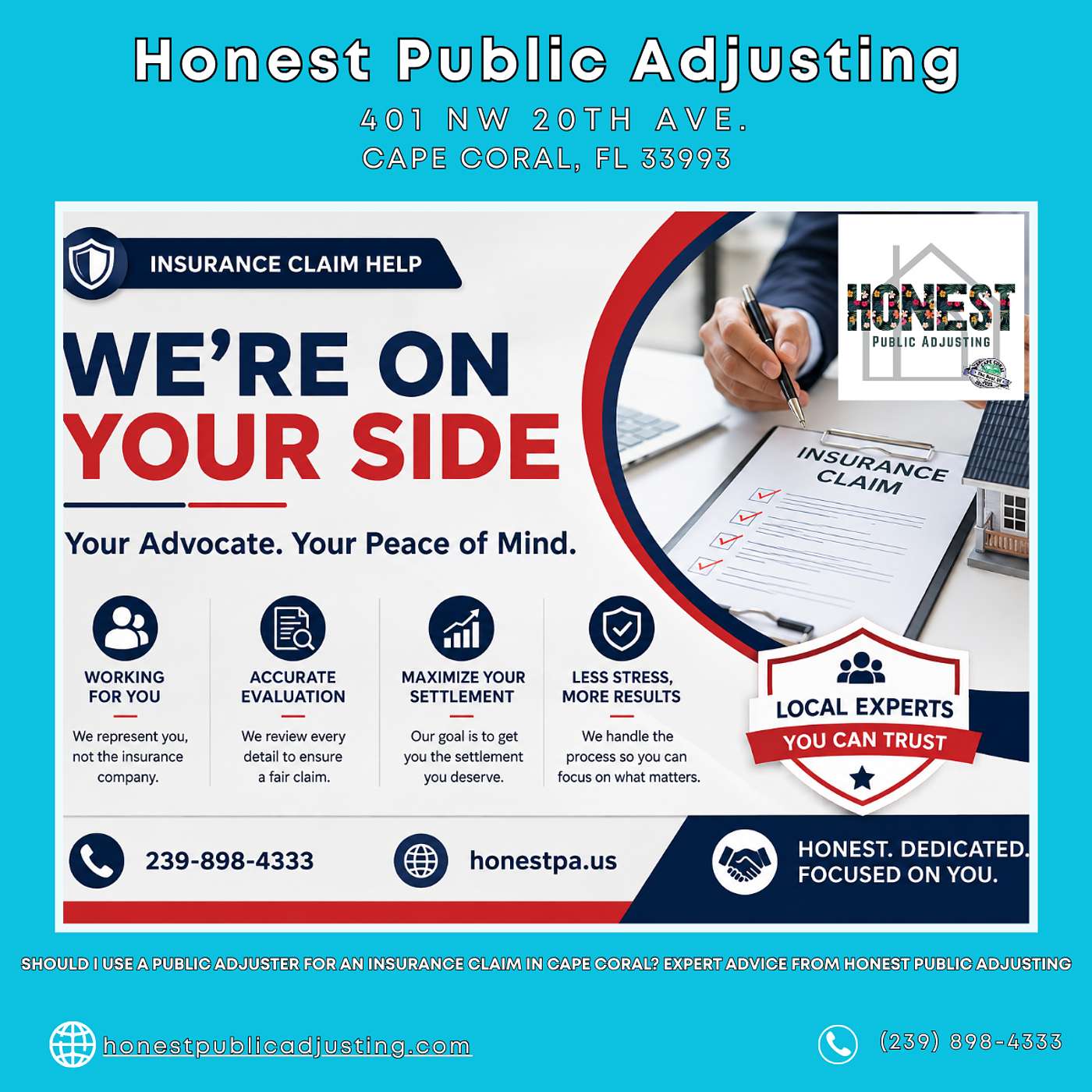 Should I Use a Public Adjuster for an Insurance Claim in Cape Coral? Expert Advice From Honest Public Adjusting episode artwork