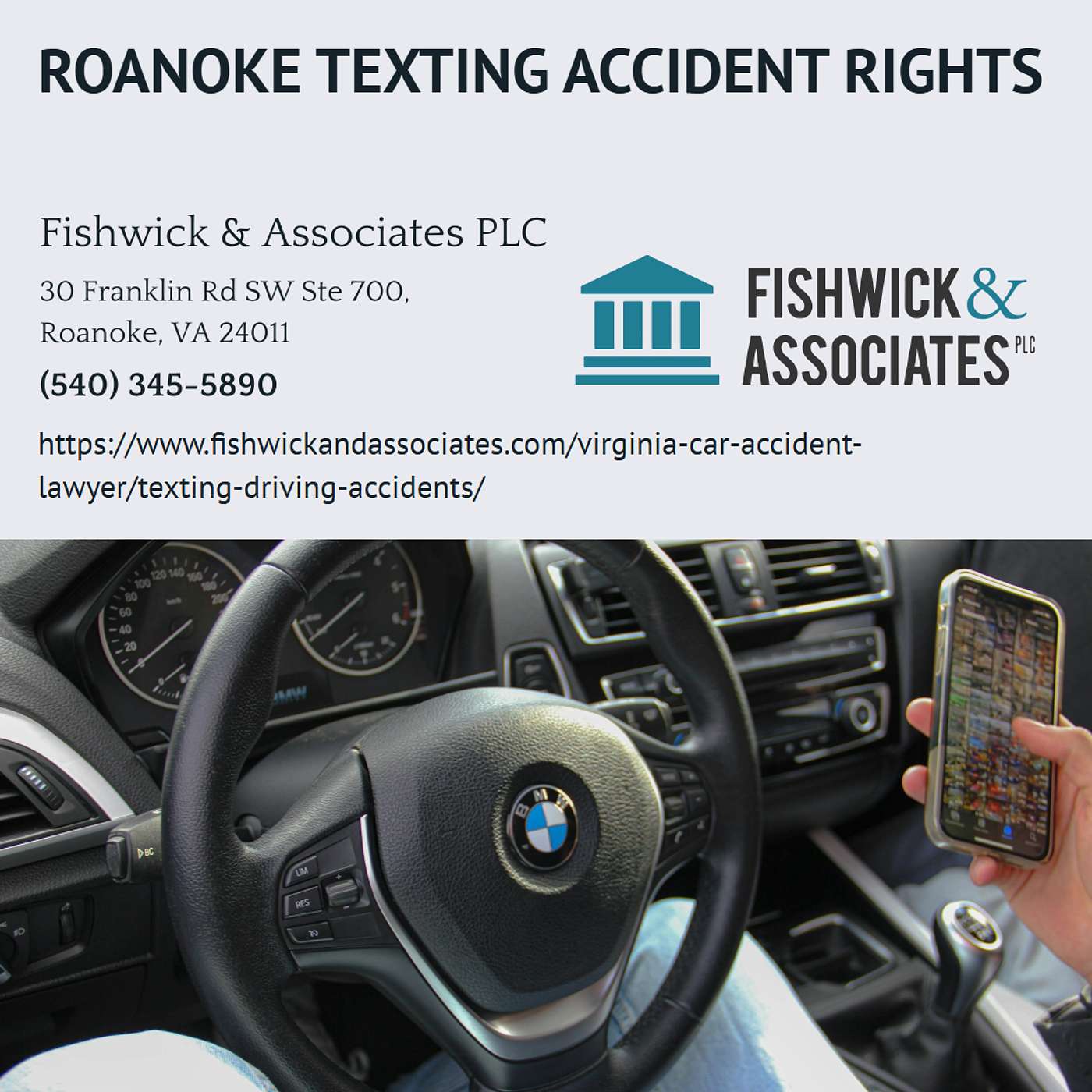 Roanoke Texting and Driving Accidents - John P. Fishwick Jr. episode artwork