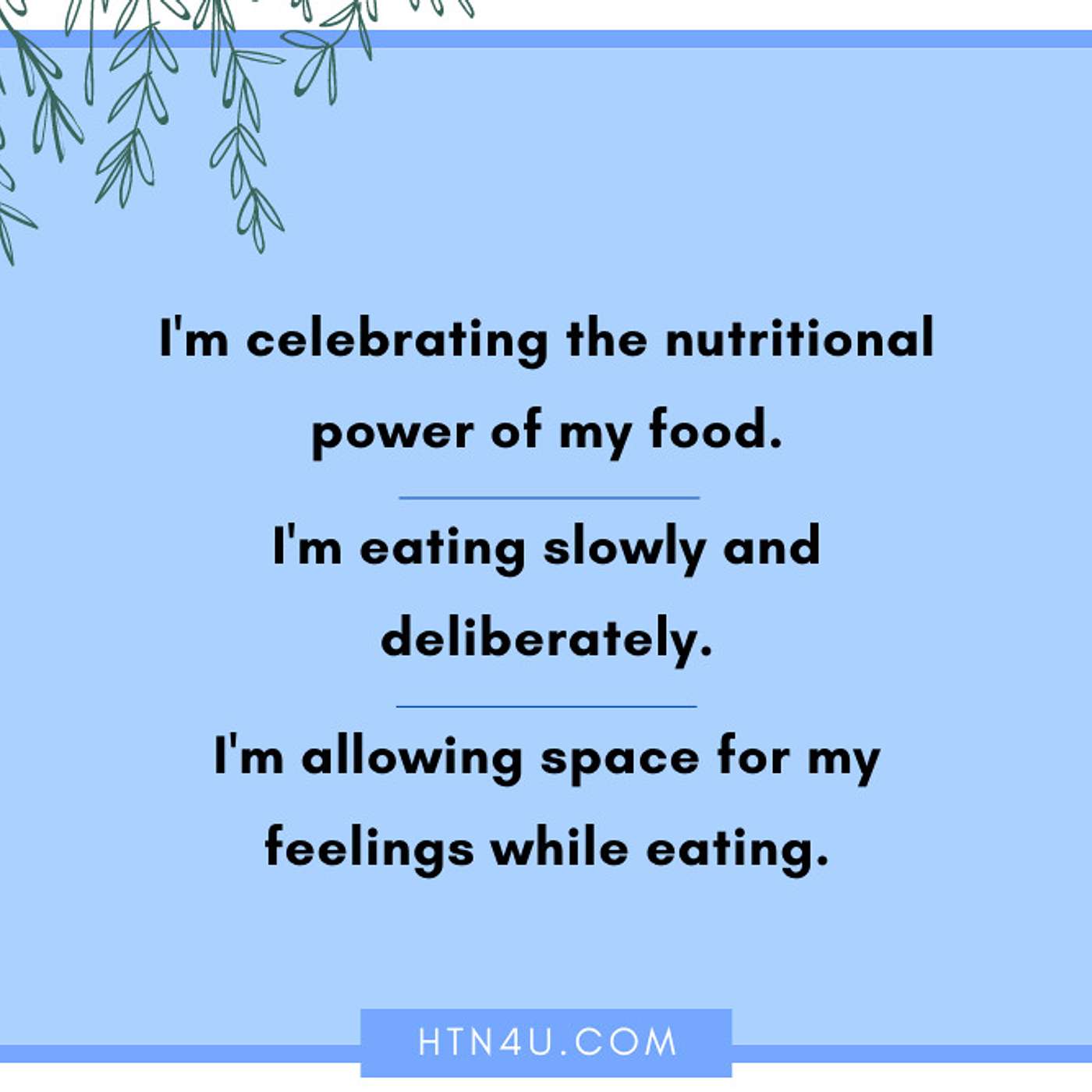 HTN4U Unlimiting Affirmations on Nutrition #200