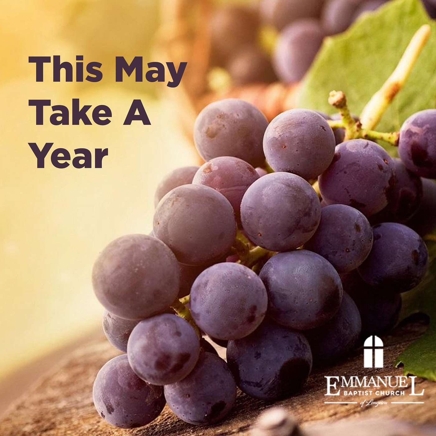 This May Take A Year - Sunday AM 9/5/2021 - Pastor Bob Gray II
