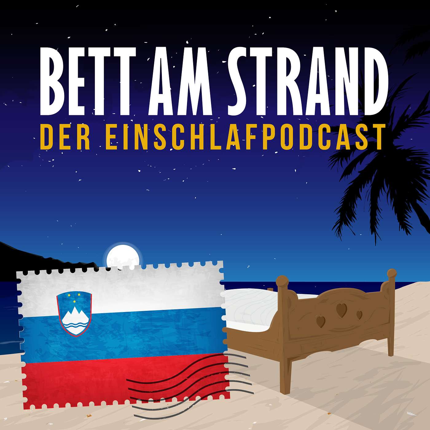 Bett am Strand | Einschlafen zu Reisegeschichten