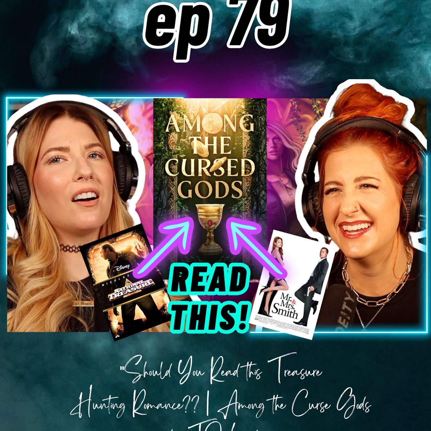 Ep 79 Should You Read This TREASURE HUNTING ROMANCE?? | Among the Curse Gods by T J Lundin