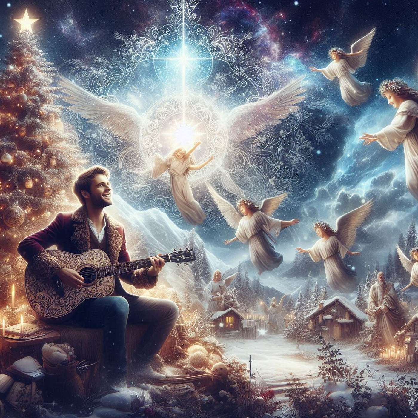 Hark The Herald Angels Sing Sing With Us FIreside Christmas Nicholas Mazzio and Lauren Mazzio The Rain WDN