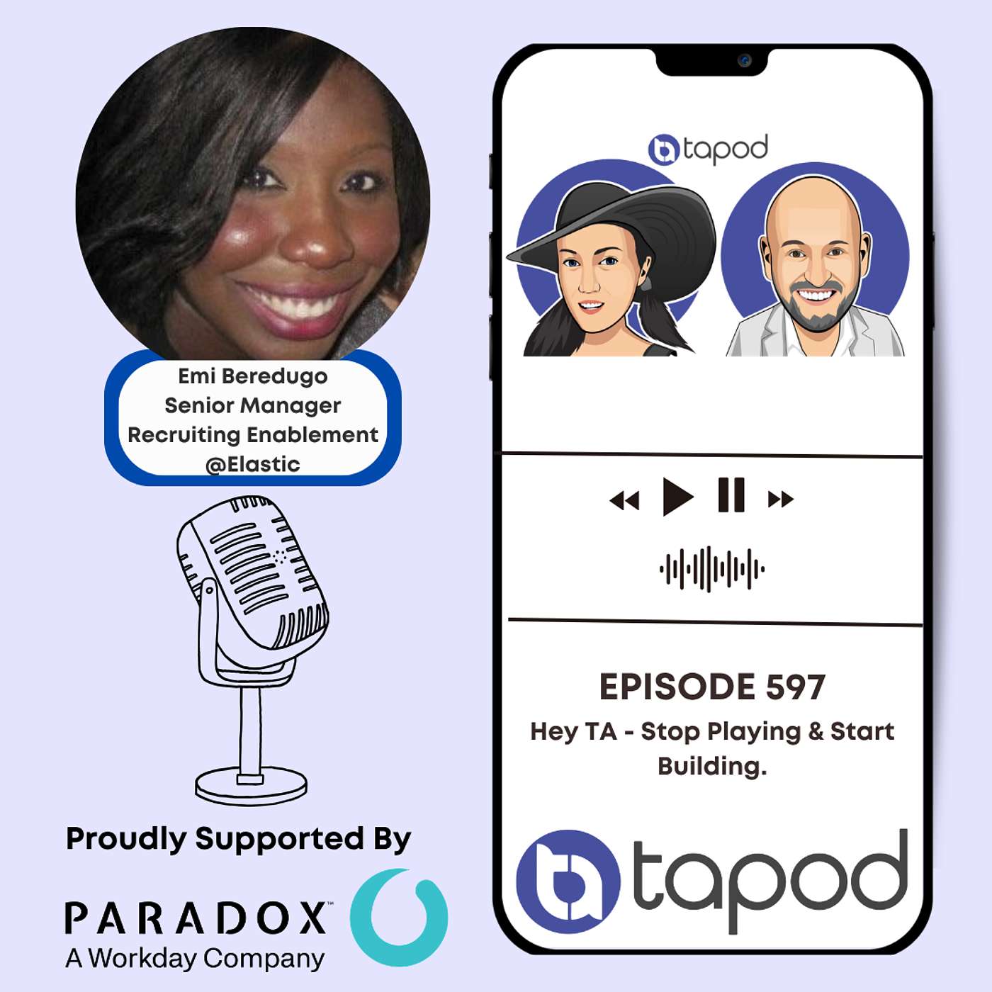 Episode 597 - Hey TA - Stop Playing & Start Building - with Emi Beredugo. episode artwork