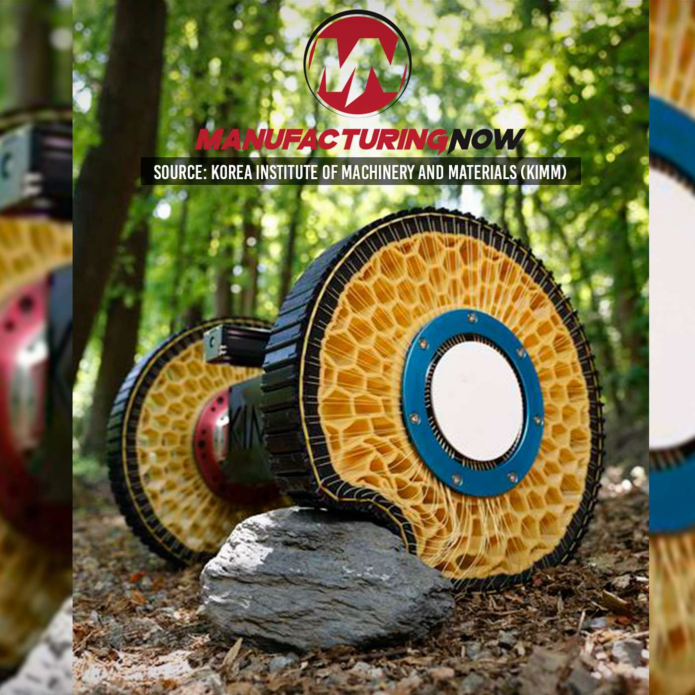 Morphing Wheels Can Easily Drive Up Stairs