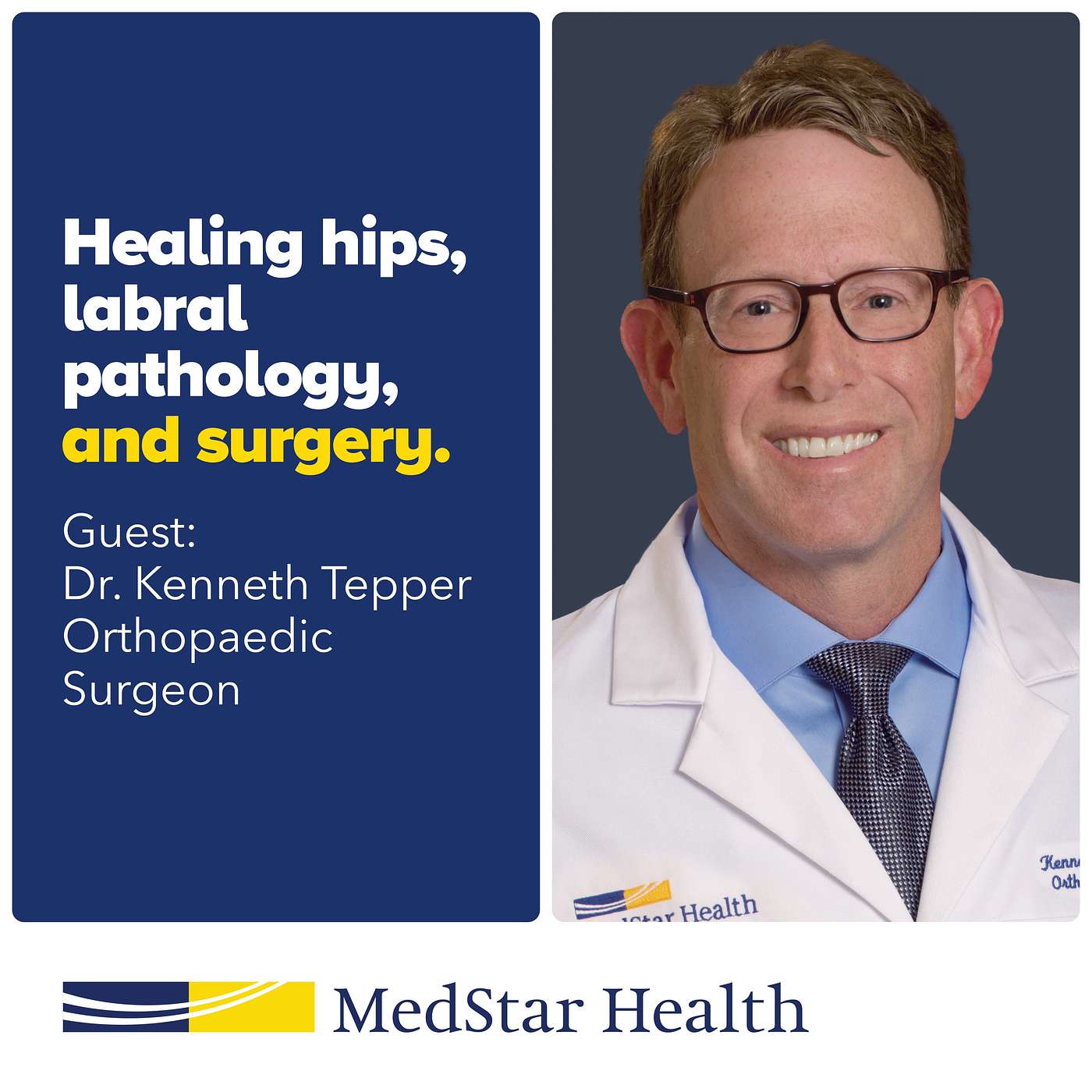cover of episode Healing Hips, Labral Pathology and Surgery with Dr. Tepper