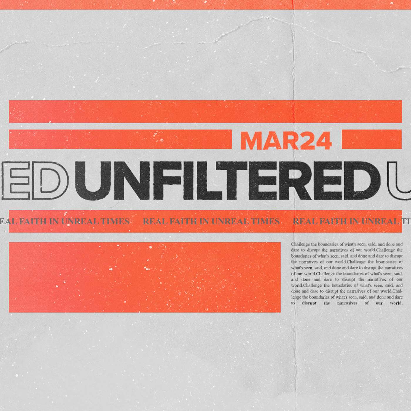 Unfiltered | Week 1 | Pastor Micah Sutton episode artwork