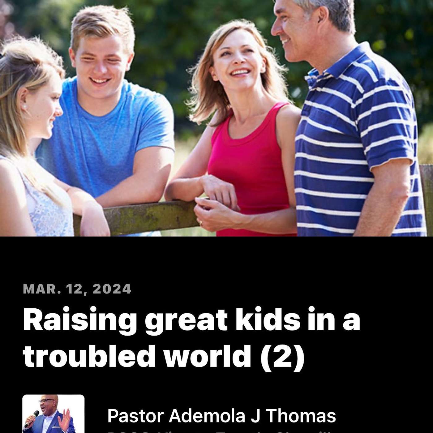 Raising great kids in a troubled world (2) episode artwork