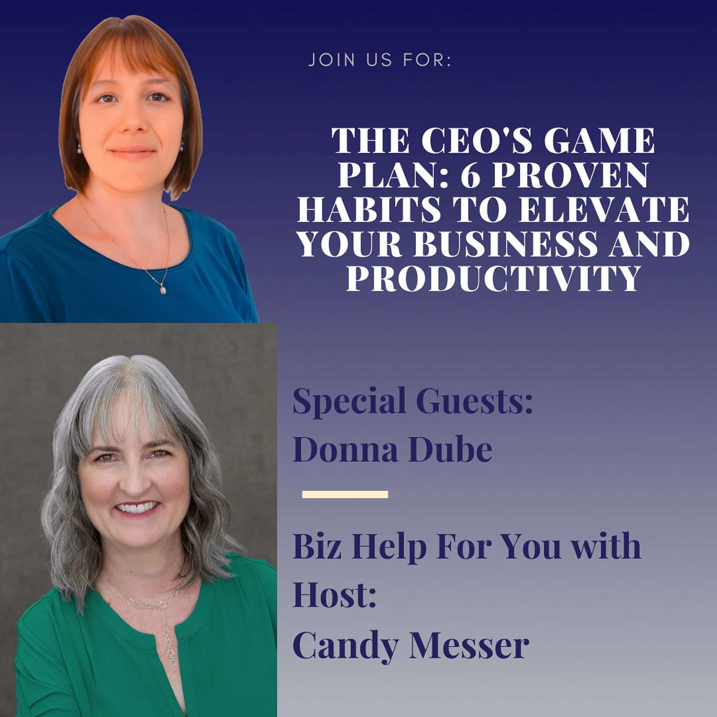 The CEO's Game Plan: 6 Proven Habits to Elevate Your Business and Productivity with Donna Dube