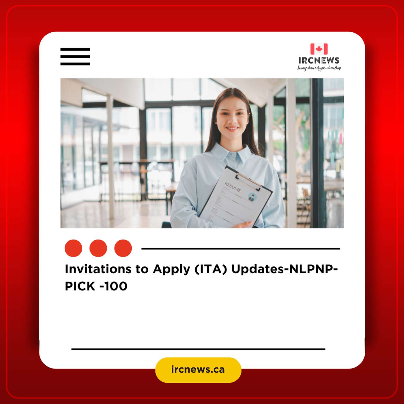 Invitations to Apply (ITA) Updates-NLPNP- PICK -100 episode artwork