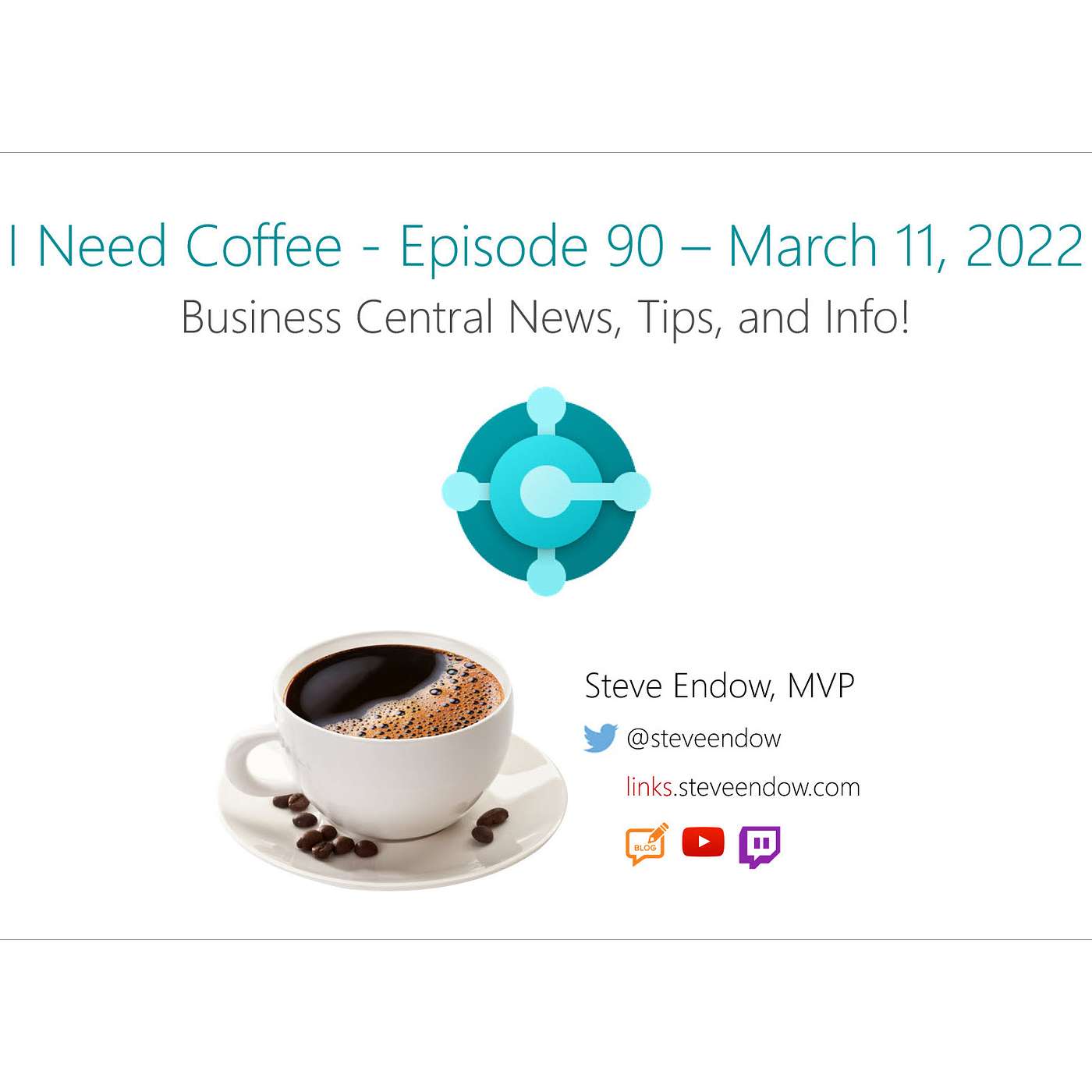 I Need Coffee: Episode 90 - Business Central News, Tips, and Info! episode artwork