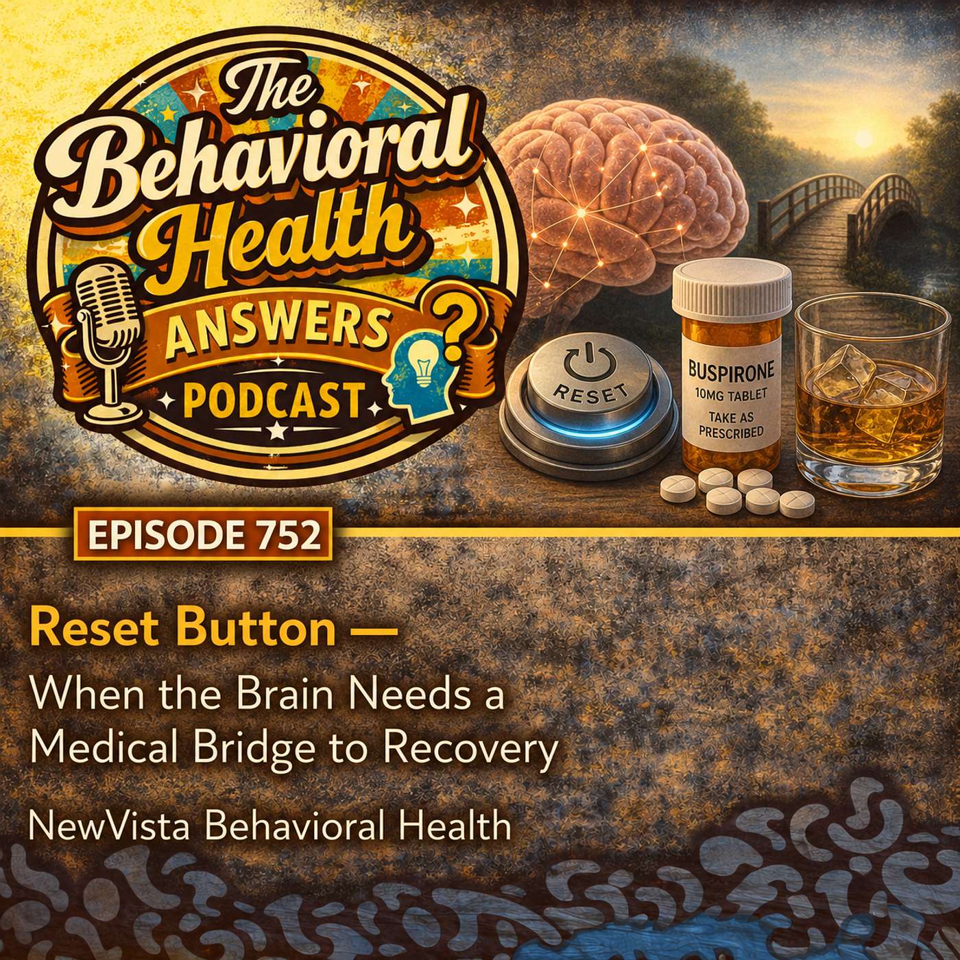 Episode 752: Reset Button - When the Brain Needs a Medical Bridge to Recovery | NewVista Behavioral Health episode artwork