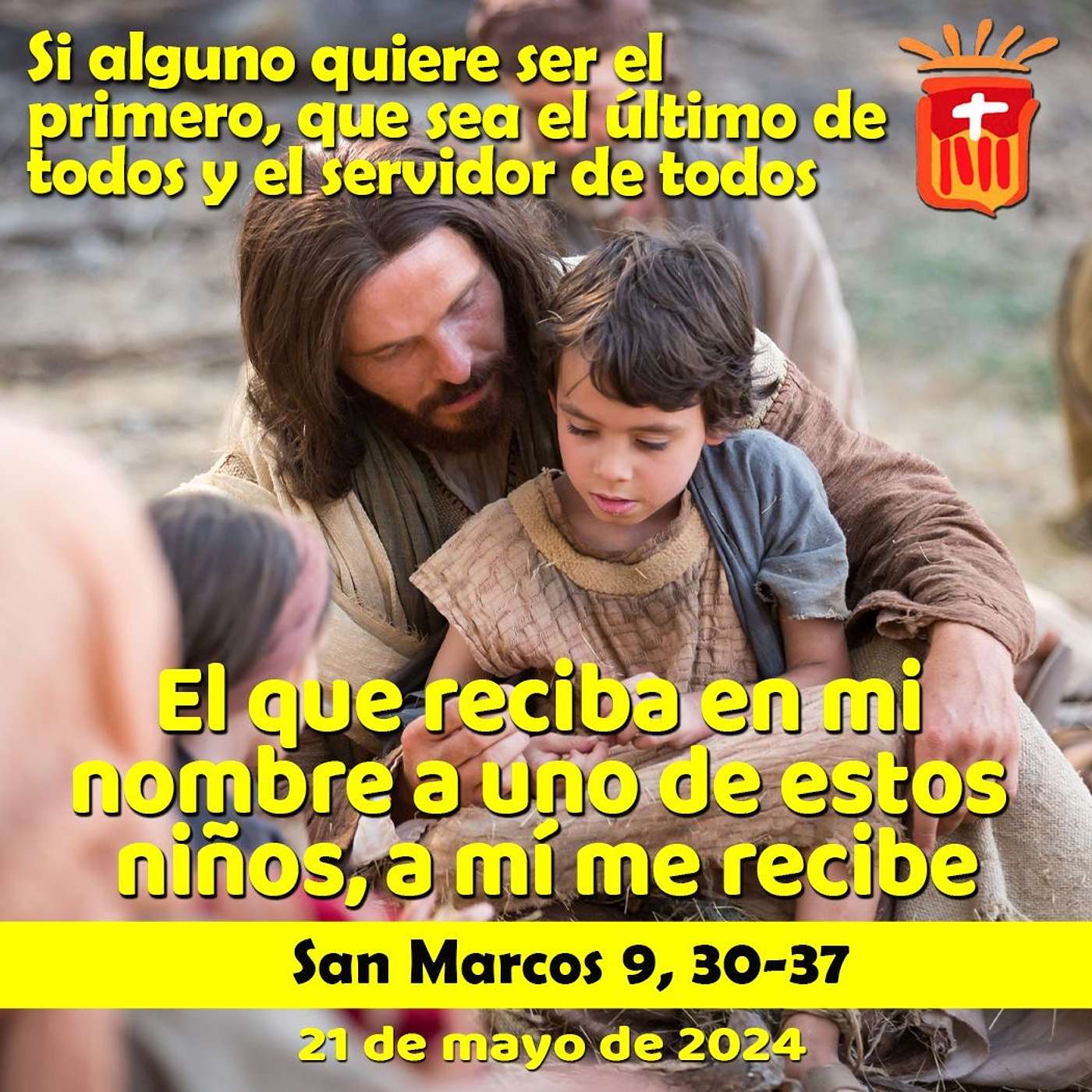 2024-05-21 San Marcos 9, 30-37: Martes VII Ordinario.